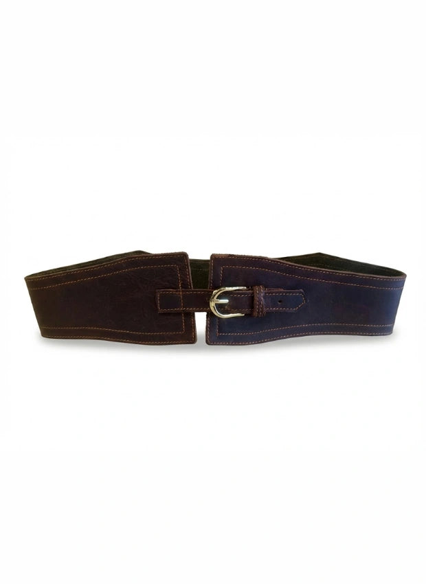 Cinturón de Piel Marrón Oscuro para Unisex | CJ1253