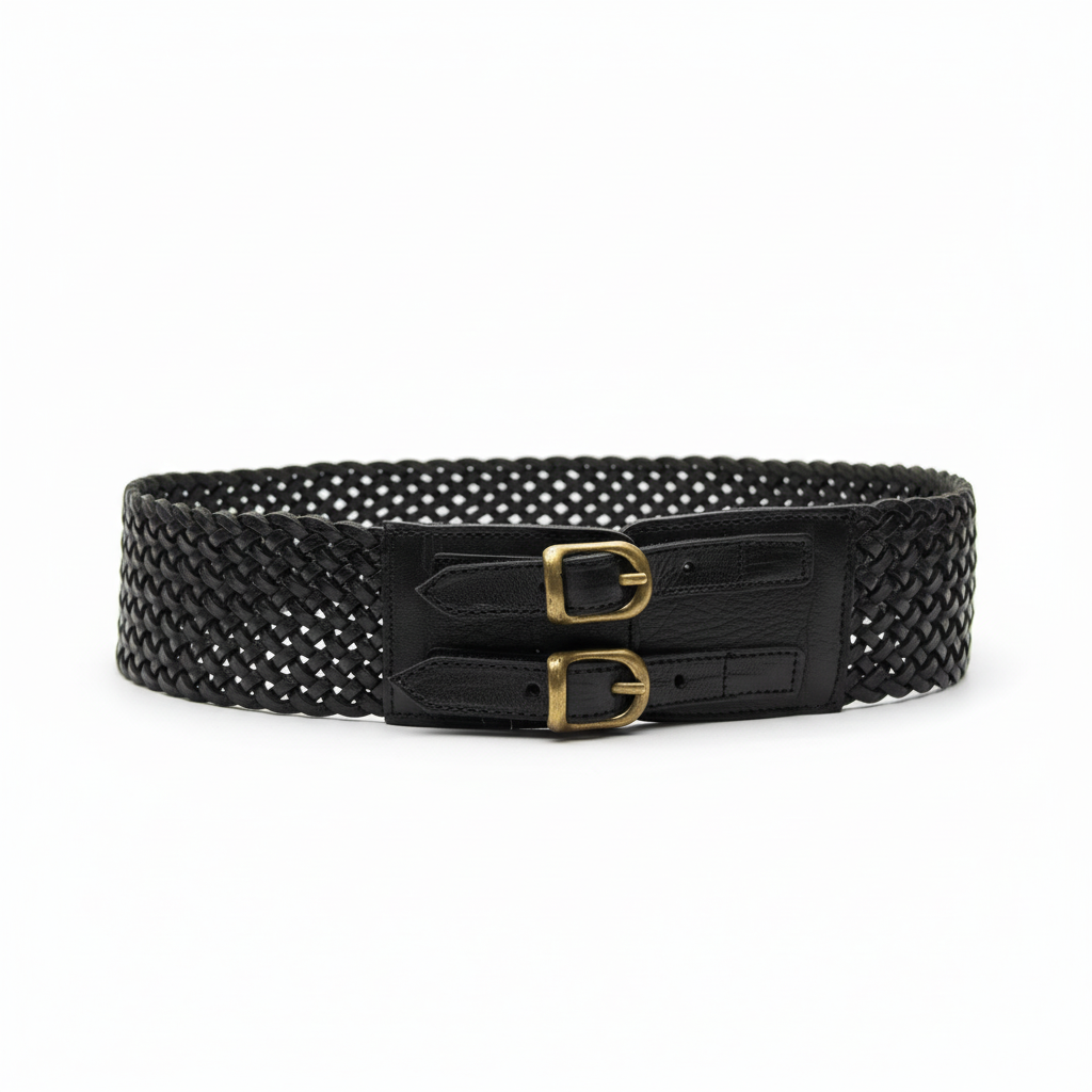 Cinturón de Piel Negro para Unisex | CJ1125