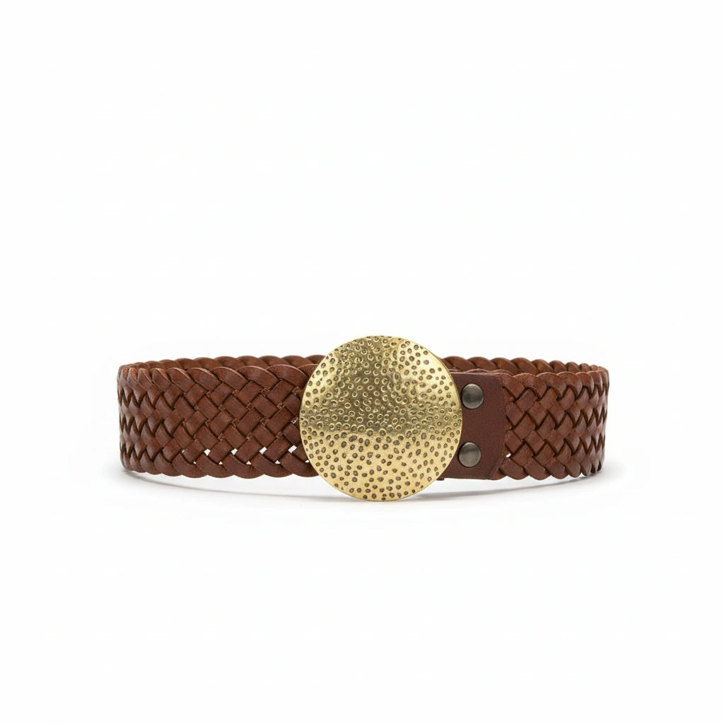 Cinturón de Piel Marrón para Unisex | CJ4002