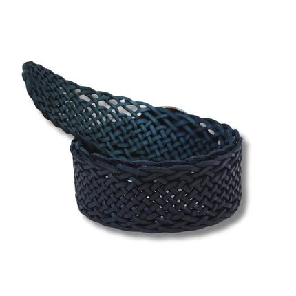 Cinturón Ancho Trenzado con Hebilla Ámbar Étnica - CJ0764