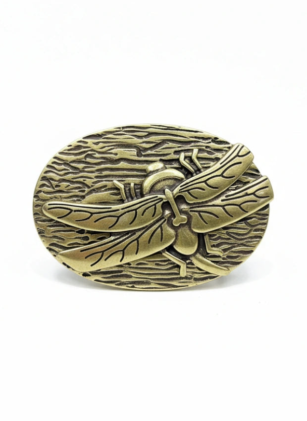 hebilla de cinturón acabado bronce bronce vista frontal — CJ3737