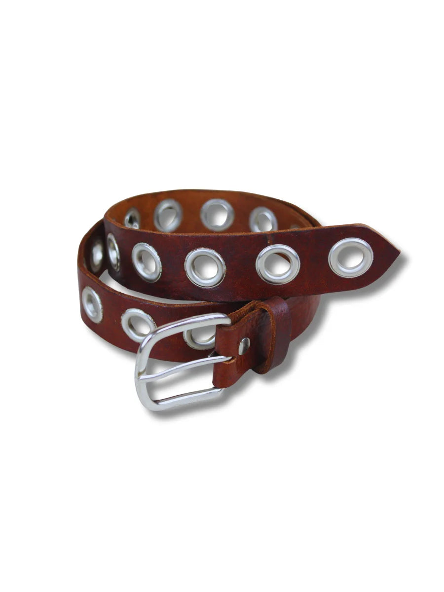 cinturón de piel negro para mujer negro vista frontal — CJ0707