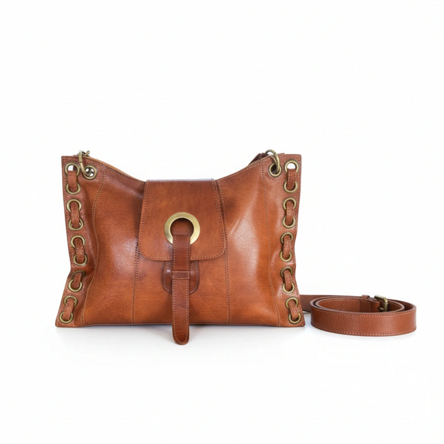detalle negro cinturón de piel marrón oscuro para unisex — ref. CJ5020