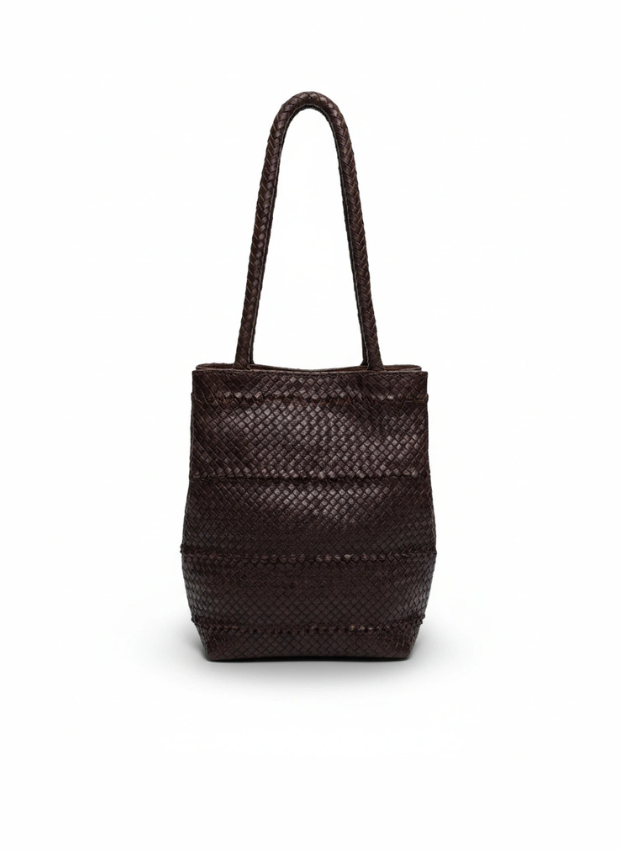 vista 3 dorado bolso shopper de piel dorado para mujer — CJ10005
