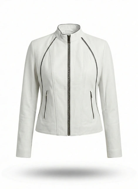 chaqueta de piel para unisex vista frontal — CJ47545