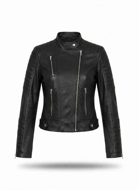 chaqueta de piel para unisex vista frontal — CJ39801