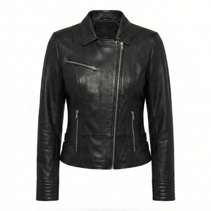 chaqueta de piel para unisex vista frontal — CJ61172