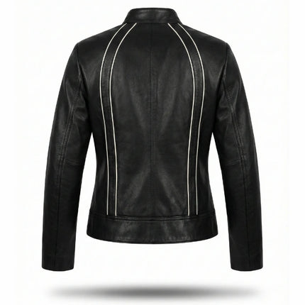 detalle chaqueta de piel para unisex — ref. CJ86935