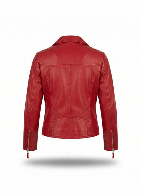 detalle chaqueta de piel para unisex — ref. CJ18182