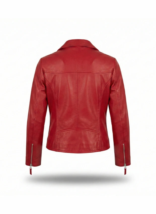 detalle chaqueta de piel para unisex — ref. CJ18182