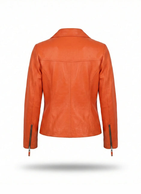 detalle chaqueta de piel para unisex — ref. CJ26385