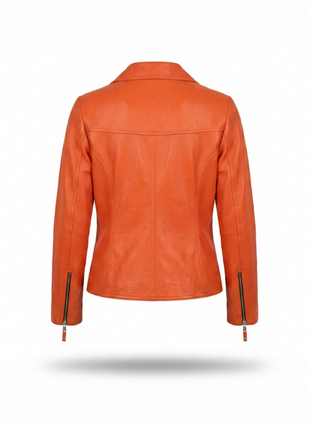 detalle chaqueta de piel para unisex — ref. CJ26385