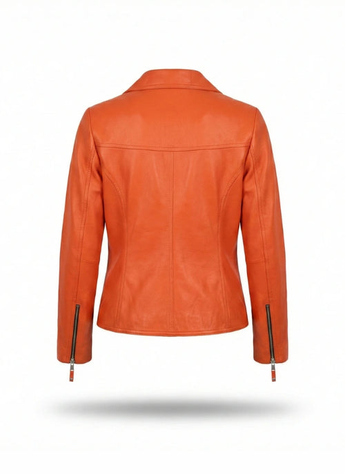 detalle chaqueta de piel para unisex — ref. CJ26385