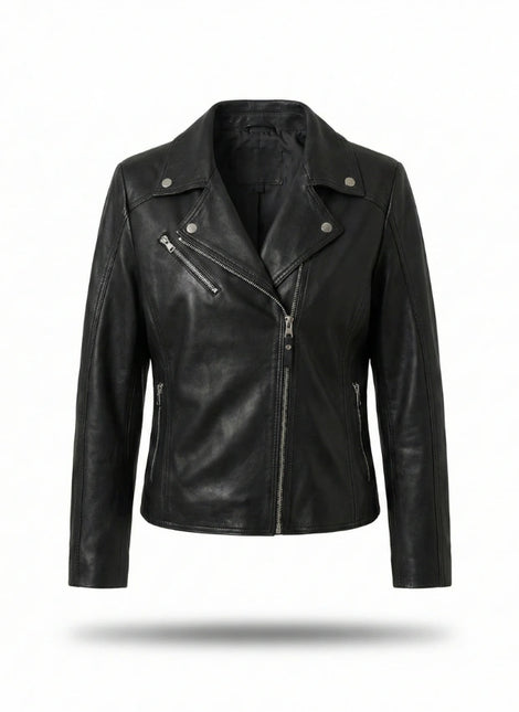 chaqueta de piel para unisex vista frontal — CJ60096