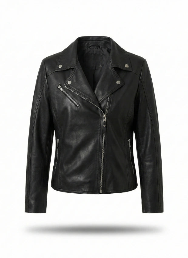 chaqueta de piel para unisex vista frontal — CJ60096
