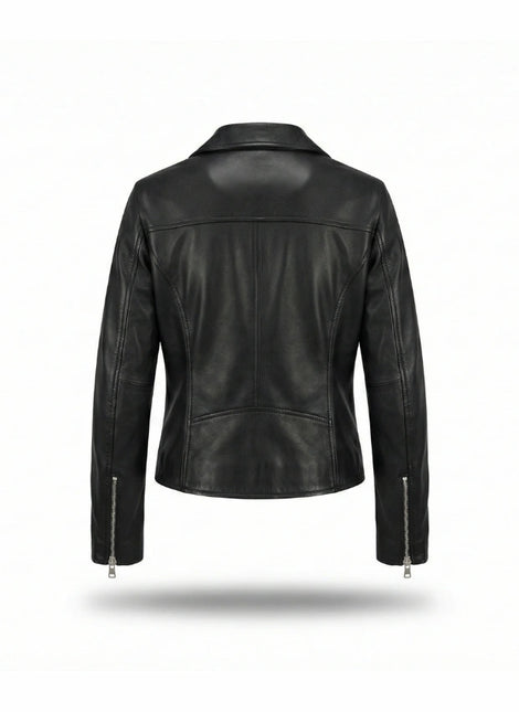 detalle chaqueta de piel para unisex — ref. CJ60096