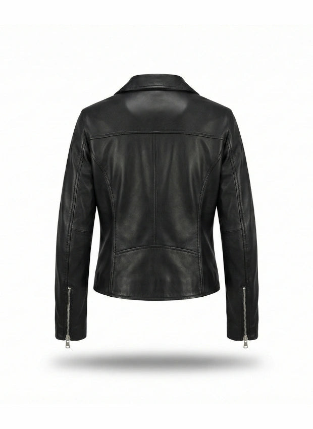 detalle chaqueta de piel para unisex — ref. CJ60096