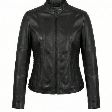 chaqueta de piel para unisex vista frontal — CJ94713