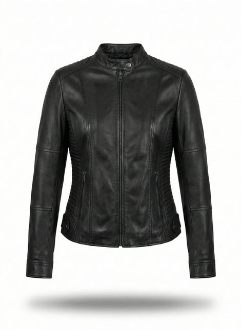 chaqueta de piel para unisex vista frontal — CJ94713