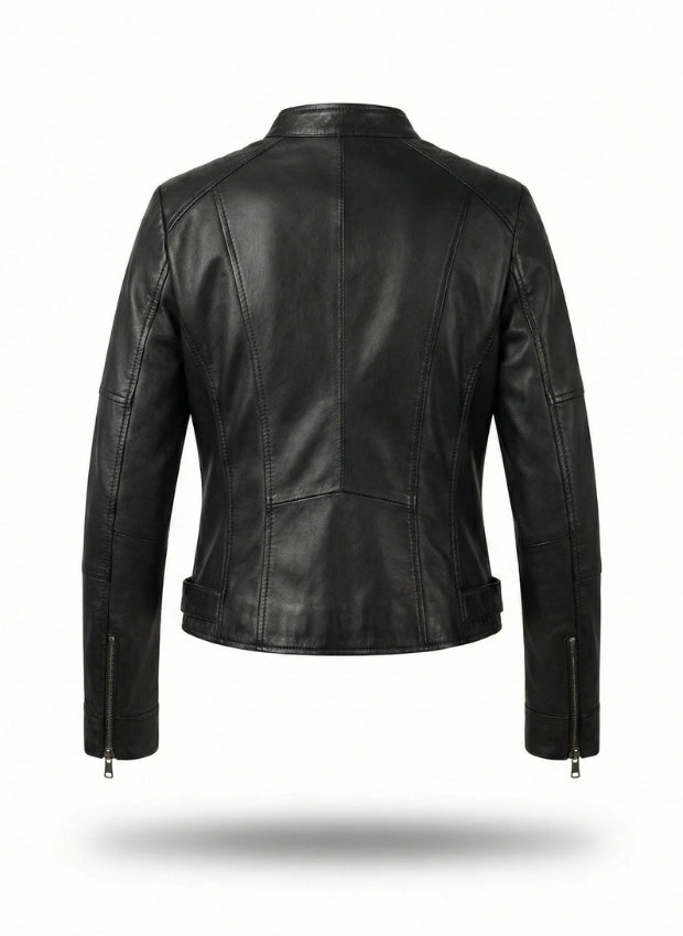 detalle chaqueta de piel para unisex — ref. CJ94713