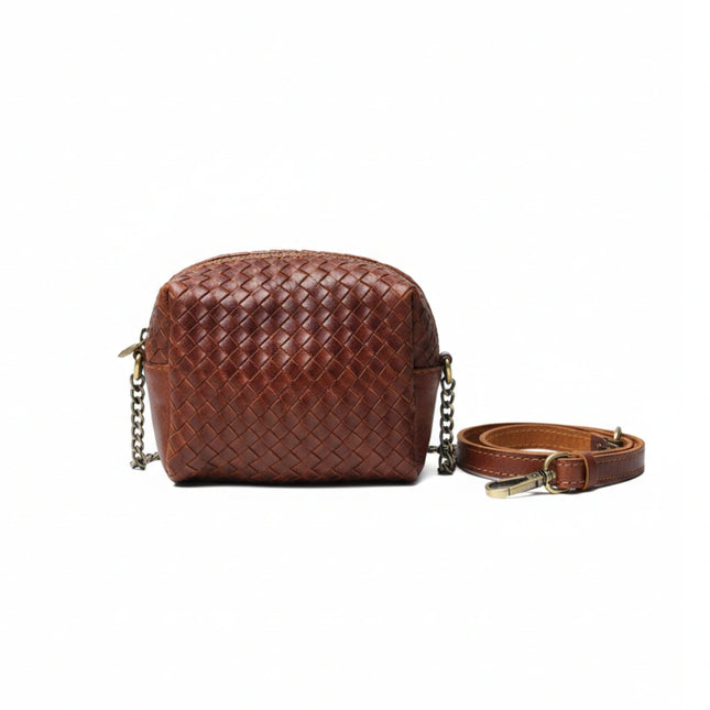detalle negro bolso de mano de piel dorado para mujer — ref. CJ7048