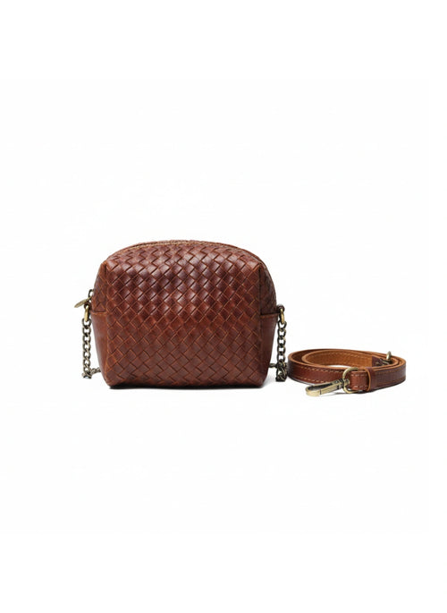 detalle negro bolso de mano de piel dorado para mujer — ref. CJ7048