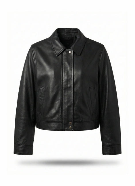 chaqueta de piel para unisex vista frontal — CJ9990