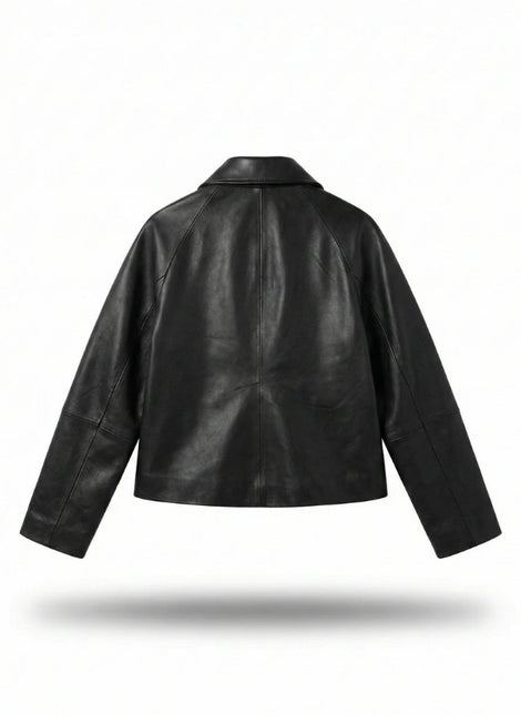detalle chaqueta de piel para unisex — ref. CJ9990