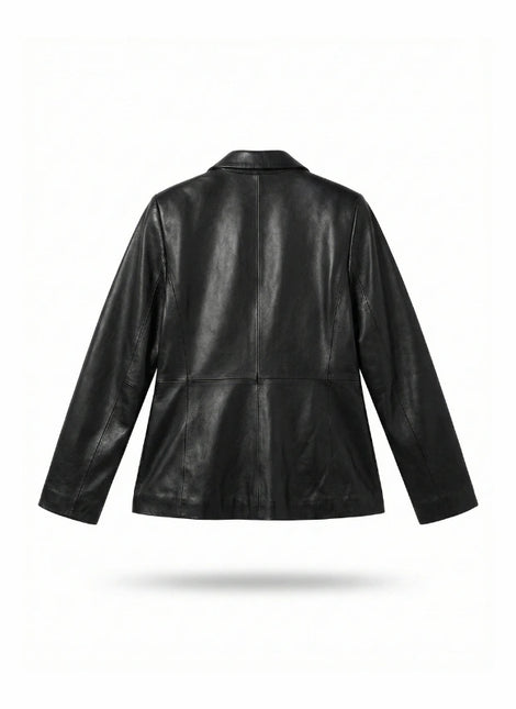 detalle chaqueta de piel para unisex — ref. CJ9993