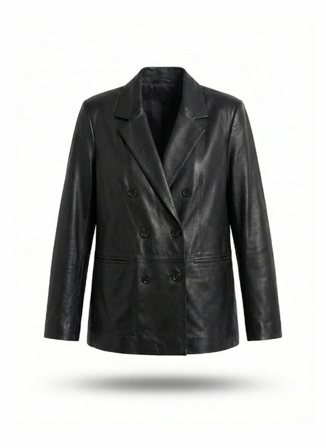 chaqueta de piel para unisex vista frontal — CJ9993