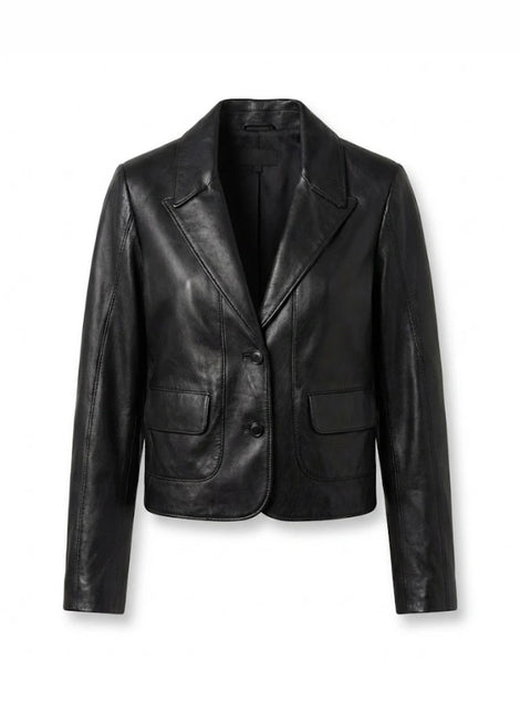 chaqueta de piel para unisex vista frontal — CJ9992