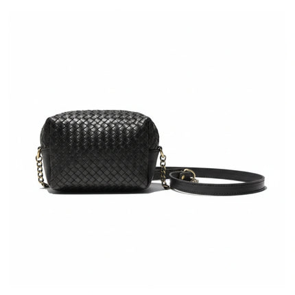 vista 3 dorado bolso de mano de piel dorado para mujer — CJ7048