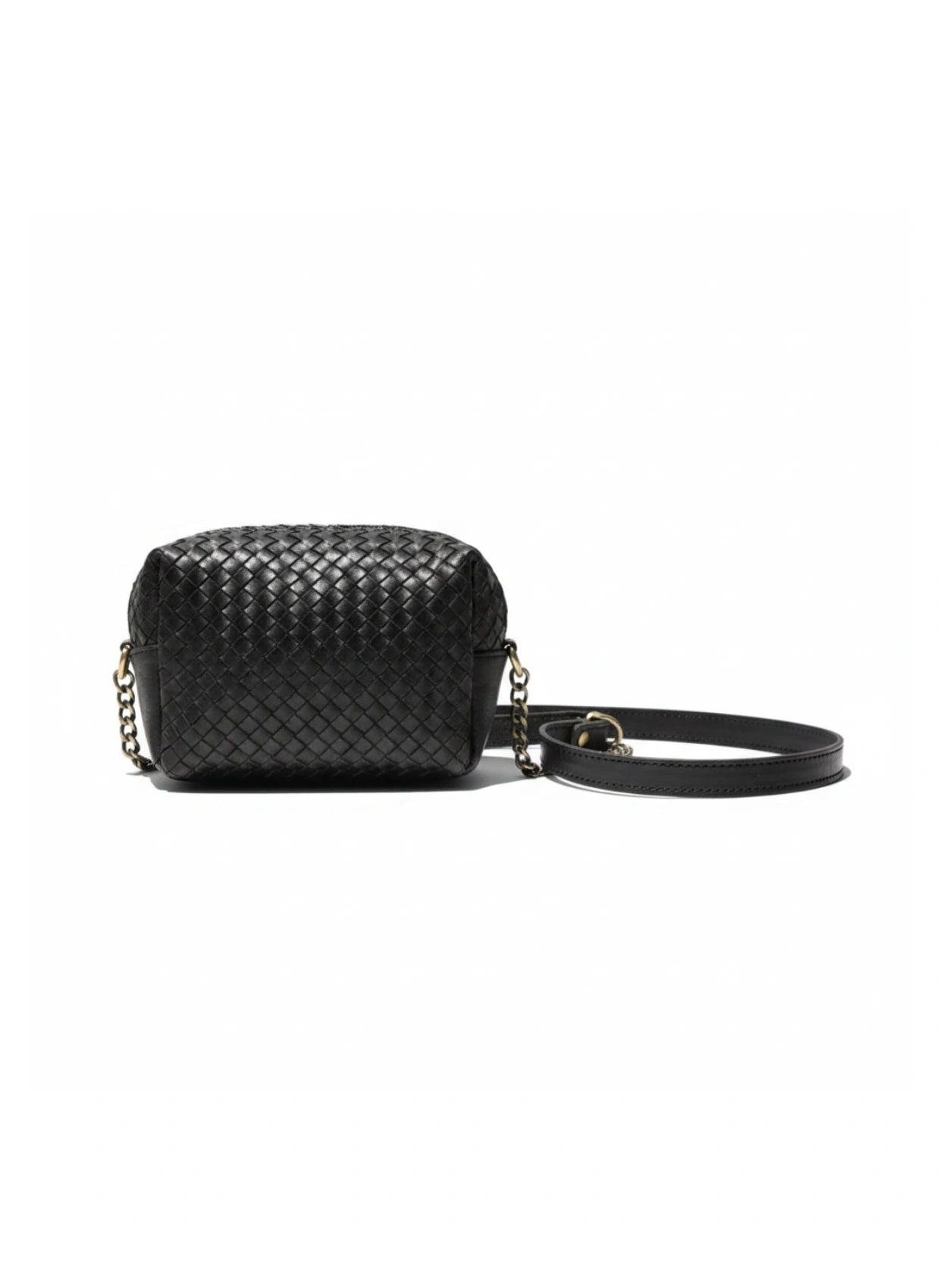 vista 3 dorado bolso de mano de piel dorado para mujer — CJ7048