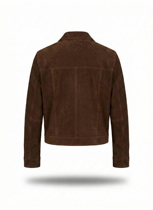 detalle chaqueta de piel para unisex — ref. CJ9991