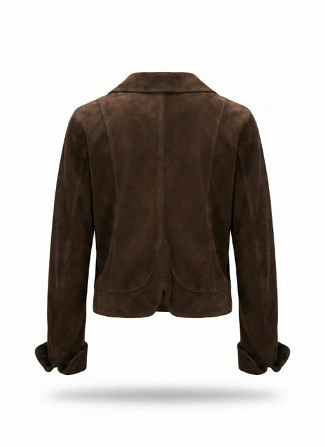 detalle chaqueta de piel para unisex — ref. CJ01548
