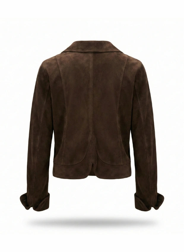 detalle chaqueta de piel para unisex — ref. CJ01548