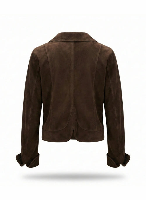 detalle chaqueta de piel para unisex — ref. CJ01548