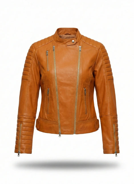 chaqueta de piel para unisex vista frontal — CJ9987