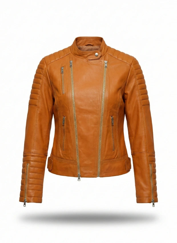 chaqueta de piel para unisex vista frontal — CJ9987