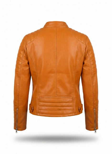 detalle chaqueta de piel para unisex — ref. CJ9987