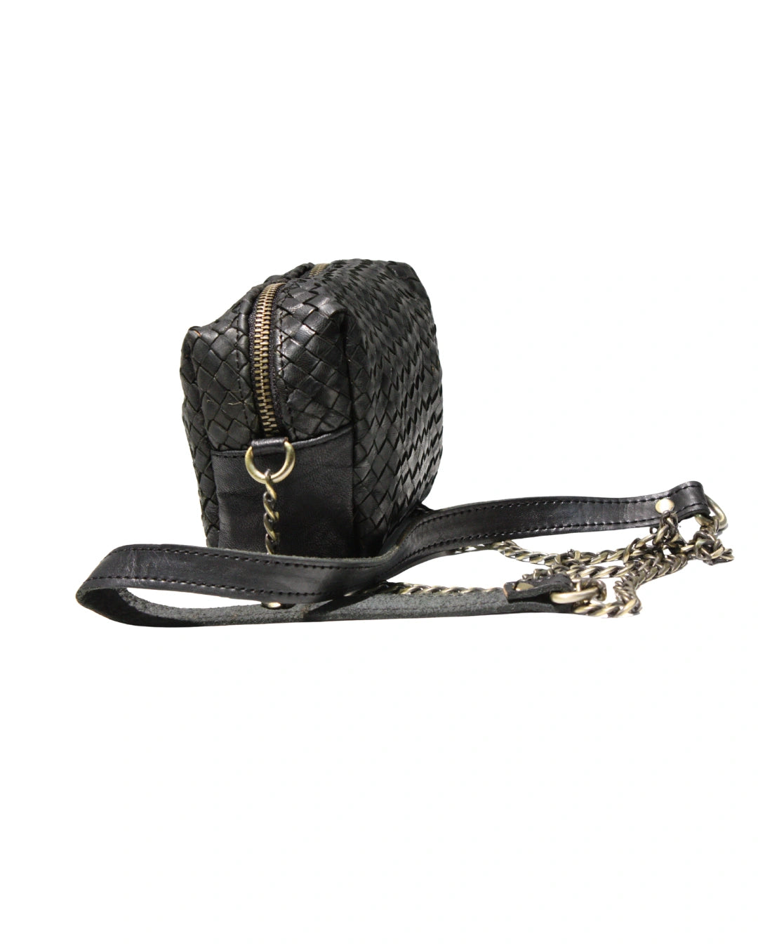 vista 5 dorado bolso de mano de piel dorado para mujer — CJ7048