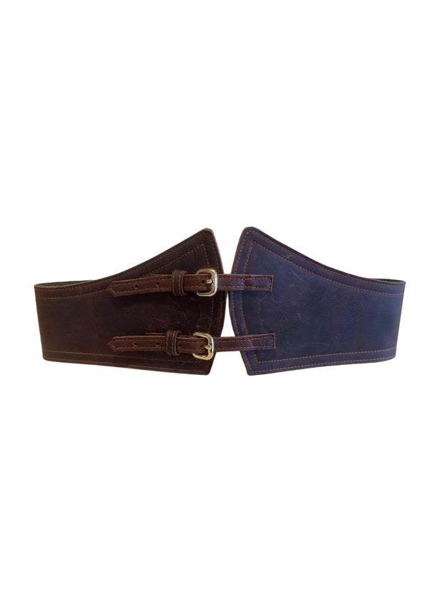 Cinturón de Piel Marrón Oscuro para Unisex | CJ1248