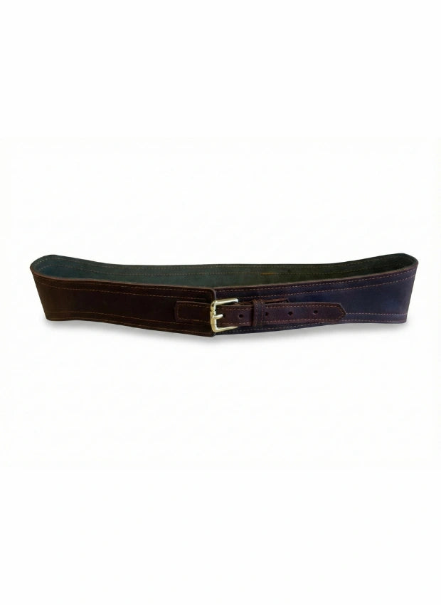 Cinturón de Piel Marrón Oscuro para Unisex | CJ1254