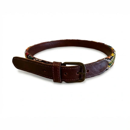 vista 3 multicolor cinturón de piel multicolor para unisex — CJ10709