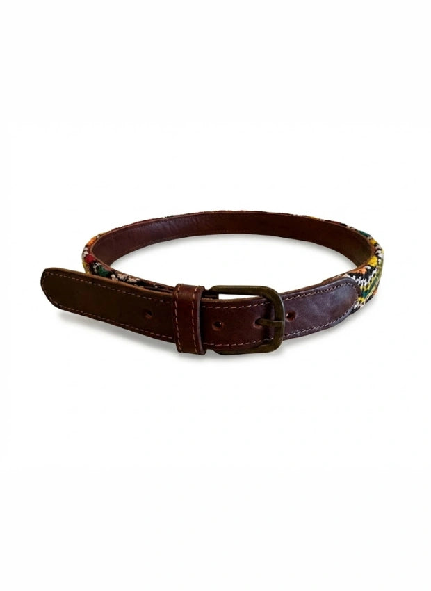 vista 3 multicolor cinturón de piel multicolor para unisex — CJ10709