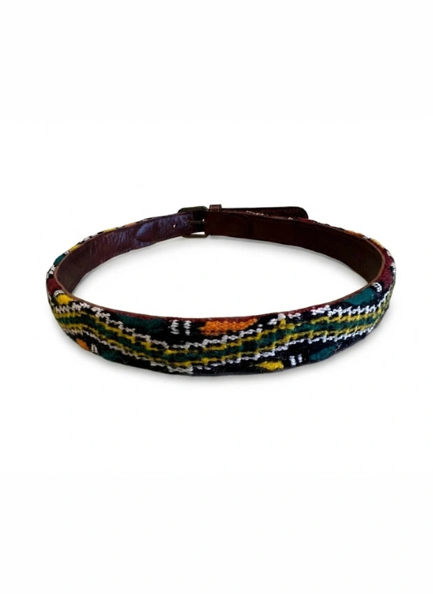 detalle multicolor cinturón de piel multicolor para unisex — ref. CJ10709