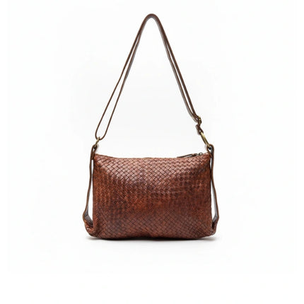 vista 3 dorado bolso de mano de piel dorado para mujer — CJ6423
