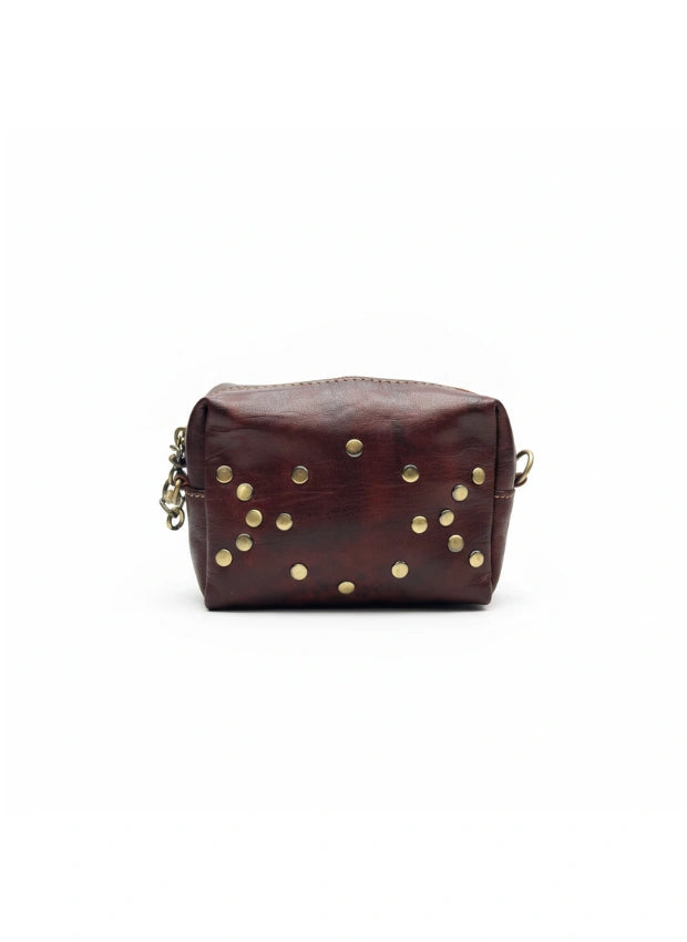 vista 3 negro bolso de mano de piel negro para mujer — CJ789