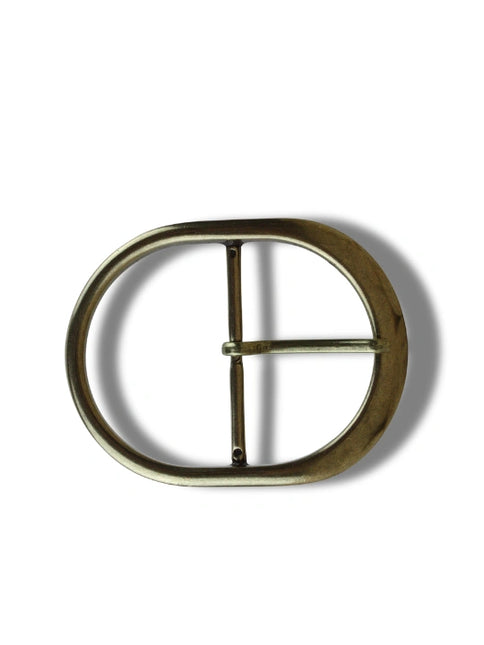 hebilla metalica clasica en color plateado vista frontal — CJ36159