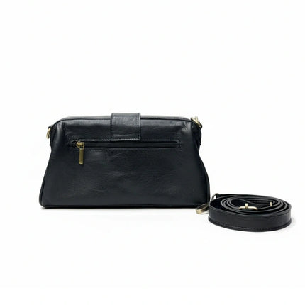 vista 5 marrón bolso de mano de piel marrón para mujer — CJ7074
